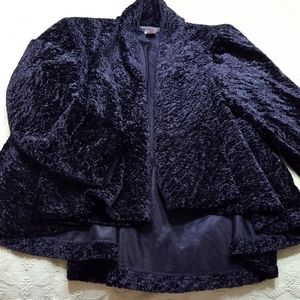Classic, chenille  type textured swing jacket